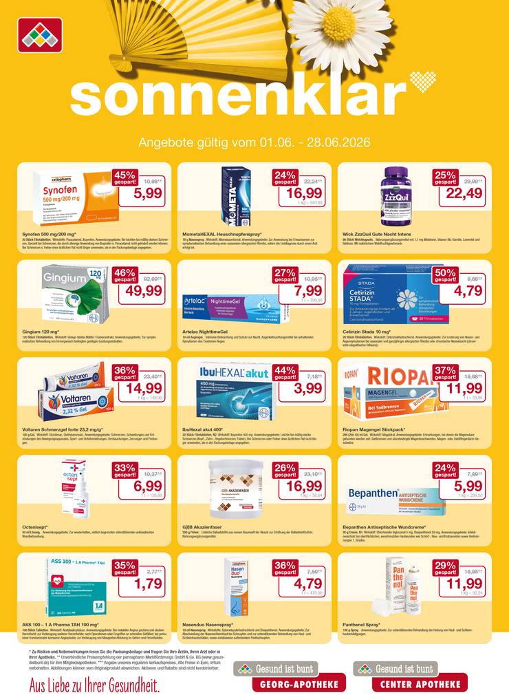 Flyer mit Juni-Angeboten