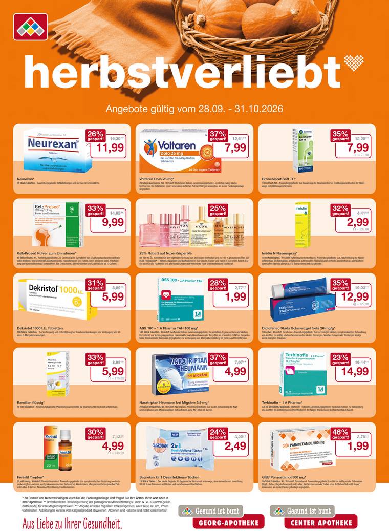 Flyer mit Oktober-Angeboten
